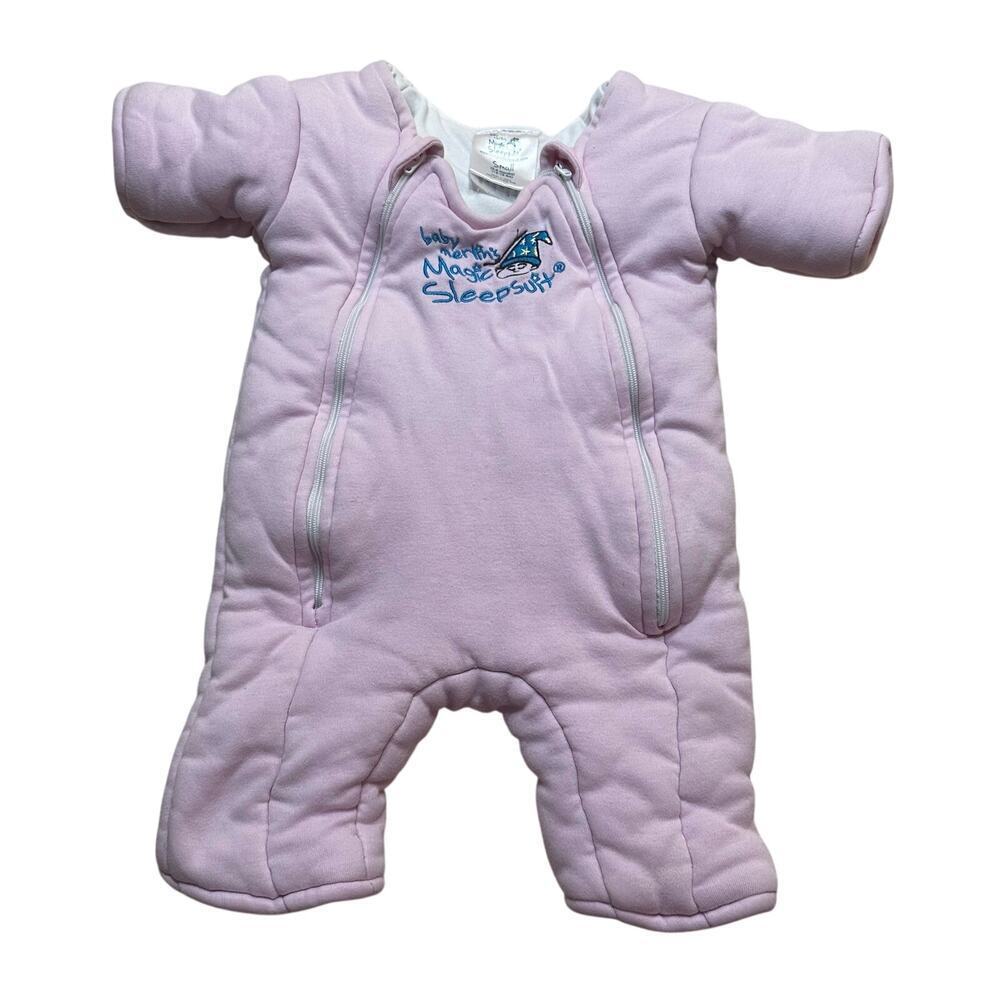 Baby Merlin's Magic Sleepsuit Pink sz small (12-18 lbs)